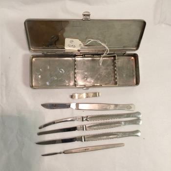 Stainless steel box of surgical instruments
